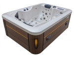 HYDROSAN - Wanna SPA Jacuzzi ogrodowe z hydromasażem 2-osobowa 195x140 cm 230V/400V GYPSUM OBUDOWA KAWA SPA405