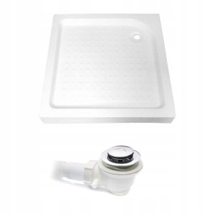 Hydrosan Brodzik kwadratowy SXL05A 70x70x15 biały, z syfonem