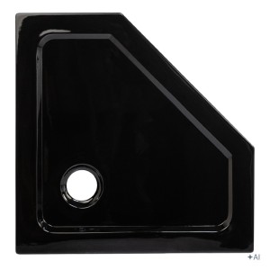 Hydrosan Brodzik pięciokątny ST08A 80x80x5 czarny
