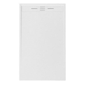 Hydrosan Brodzik prostokątny DEKO 80x150x3 biały, struktura kamienia, z syfonem