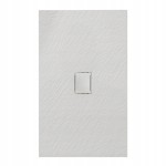 Hydrosan Brodzik prostokątny JUKO 100x120x2,6 biały, struktura kamienia, z syfonem