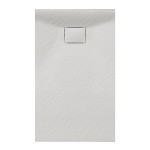 Hydrosan Brodzik prostokątny JUKO 90x140x2,6 biały, struktura kamienia, z syfonem