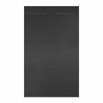Hydrosan Brodzik prostokątny MIKO 90x110x2,6 czarny, struktura kamienia, z syfonem