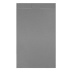 Hydrosan Brodzik prostokątny MIKO 90x110x2,6 szary, struktura kamienia, z syfonem