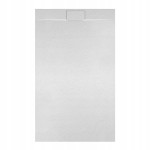Hydrosan Brodzik prostokątny MIKO 90x110x2,6 biały, struktura kamienia, z syfonem