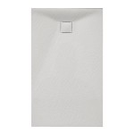 Hydrosan Brodzik prostokątny RIKO 80x150x2,6 biały, struktura kamienia, z syfonem