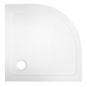Hydrosan Brodzik półokrągły ST01B 90x90x5 biały, z syfonem