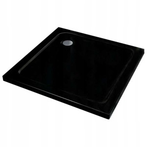 Hydrosan Brodzik kwadratowy ST02A 80x80x5 czarny, z syfonem