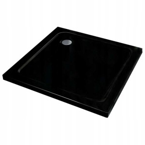 Hydrosan Brodzik kwadratowy ST02B 90x90x5 czarny, z syfonem