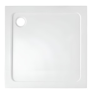 Hydrosan Brodzik kwadratowy ST02B 90x90x5 biały, z syfonem