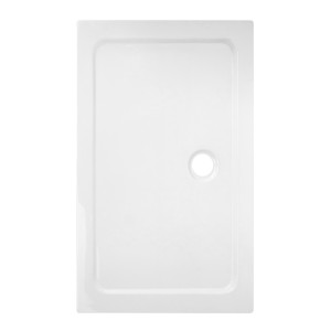 Hydrosan Brodzik prostokątny ST03A 80x100x5 biały, z syfonem