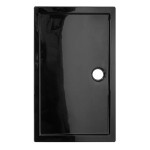 Hydrosan Brodzik prostokątny ST03B 80x110x5 czarny, z syfonem