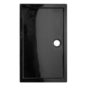 Hydrosan Brodzik prostokątny ST03B 80x110x5 czarny, z syfonem