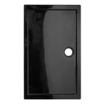 Hydrosan Brodzik prostokątny ST04C 90x120x5 czarny, z syfonem