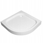 Hydrosan Brodzik półokrągły SXL01A 80x80x15 biały, z syfonem