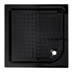 Hydrosan Brodzik kwadratowy SXL02A 80x80x15 czarny, z syfonem