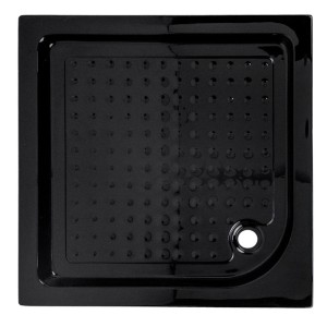 Hydrosan Brodzik kwadratowy SXL02B 90x90x15 czarny, z syfonem