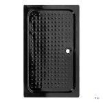 Hydrosan Brodzik prostokątny SXL03D 80x110x15 czarny, z syfonem