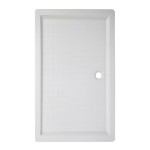 Hydrosan Brodzik prostokątny SXL03E 80x120x15 biały, z syfonem
