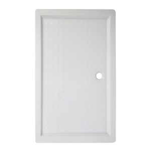 Hydrosan Brodzik prostokątny SXL03E 80x120x15 biały, z syfonem