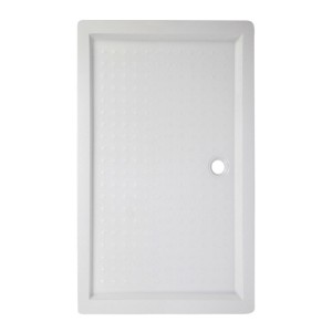 Hydrosan Brodzik prostokątny SXL04D 90x130x14,5 biały, z syfonem