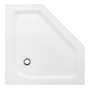 Hydrosan Brodzik pięciokątny SXL07B 90x90x15 biały, z syfonem