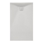 Hydrosan Brodzik prostokątny RIKO 90x150x2,6 biały, struktura kamienia, z syfonem