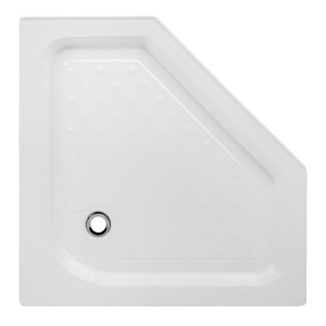 Hydrosan Brodzik pięciokątny SXL07C 100x100x15 biały, z syfonem