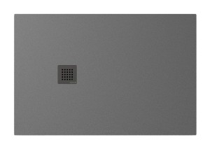 POLYSAN Brodzik prostokątny TRENECA 80x120x3 cm szary mat