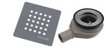 POLYSAN Syfon brodzikowy TRENECA 90 mm DN40 szary mat