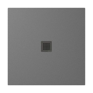 POLYSAN Brodzik kwadratowy TRENECA 90x90x3 cm szary mat