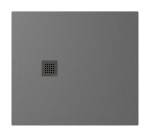POLYSAN Brodzik prostokątny TRENECA 90x100x3 cm szary mat