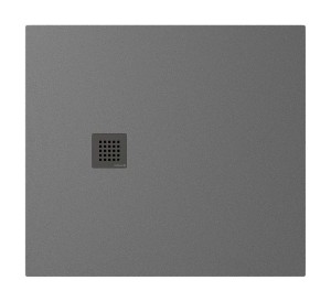 POLYSAN Brodzik prostokątny TRENECA 90x100x3 cm szary mat