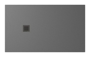 POLYSAN Brodzik prostokątny TRENECA 90x150x3 cm szary mat