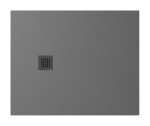 POLYSAN Brodzik prostokątny TRENECA 90x110x3 cm szary mat
