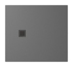POLYSAN Brodzik prostokątny TRENECA 100x110x3 cm szary mat