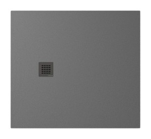POLYSAN Brodzik prostokątny TRENECA 100x110x3 cm szary mat