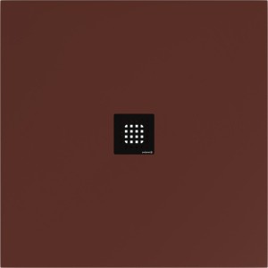 POLYSAN Brodzik kwadratowy FLEXIA 100x100x3 cm brązowy mat