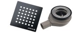 POLYSAN Syfon brodzikowy FLEXIA 90 mm DN40 maskownica kwadratowa gun metal
