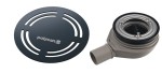 POLYSAN Syfon brodzikowy FLEXIA 90 mm DN40 maskownica okrągła gun metal