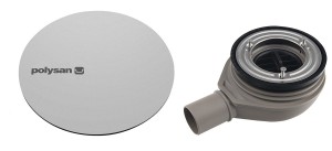 POLYSAN Syfon brodzikowy MIRAI 90 mm DN40 stal nierdzewna mat
