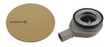 POLYSAN Syfon brodzikowy MIRAI 90 mm DN40 złoty mat