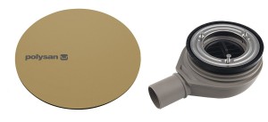 POLYSAN Syfon brodzikowy MIRAI 90 mm DN40 złoty mat