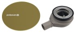 POLYSAN Syfon brodzikowy MIRAI 90 mm DN40 złoty