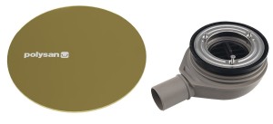 POLYSAN Syfon brodzikowy MIRAI 90 mm DN40 złoty