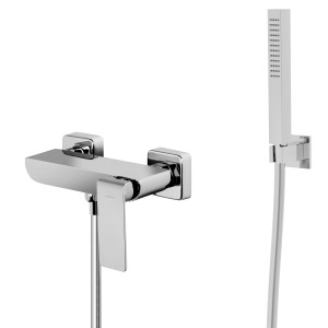 Corsan - Zestaw prysznicowy natynkowy TRINO CMZ080CH, kolor chrom