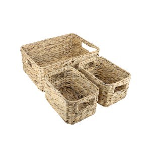 Corsan - Zestaw koszy z hiacyntu wodnego TALIA 414 KPL, kolor naturalny