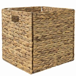 Corsan - Składany kosz hiacyntu wodnego 513 33x33x33 cm, kolor naturalny