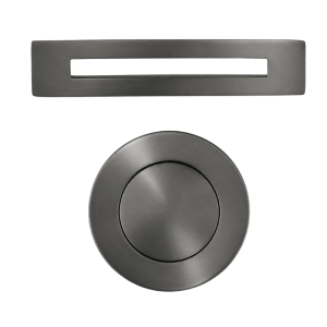 Corsan - Zestaw wannowy VZ, korek z maskownicą, kolor gunmetal