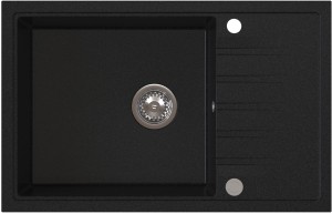 AXEL 160 XL Czarny– zlewozmywak granitowy, 780×500 Syfon Gratis